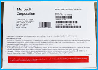 Kích hoạt 100% Genuine Microsoft Windows 10 Pro Pack OEM 32/64 Bit Mã số Đa ngôn ngữ