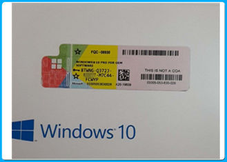 64bit Phần mềm Microsoft Windows 10 Pro Đĩa DVD chính hãng Windows 10 Giấy phép Fpp FQC-08930