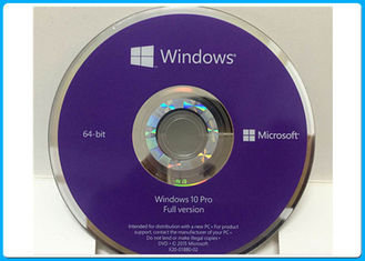 Genuine DVD Microsoft Windows 10 Pro Phần mềm Sp1 Coa Sticker Kích hoạt trực tuyến Phiên bản đầy đủ