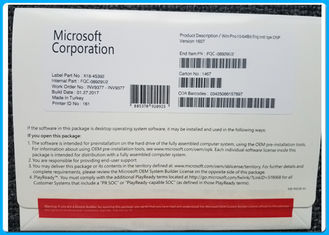 Phiên bản tiếng Anh Phần mềm Microsoft Windows 10 Pro 32/64 Bit Giấy phép OEM chính hãng