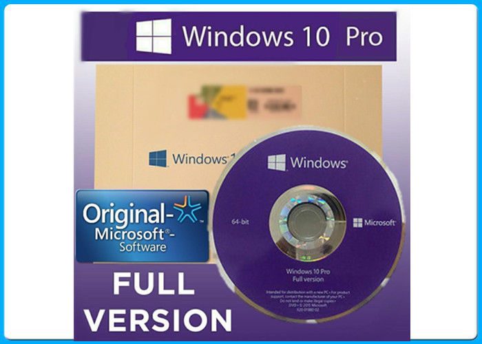 Oem Phiên bản đầy đủ 32bit / 64bit Phần mềm Microsoft Windows 10 Pro với giấy phép chính hãng